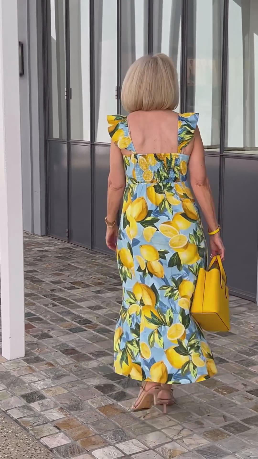 Lemon – Summer Dress with Lemon Print