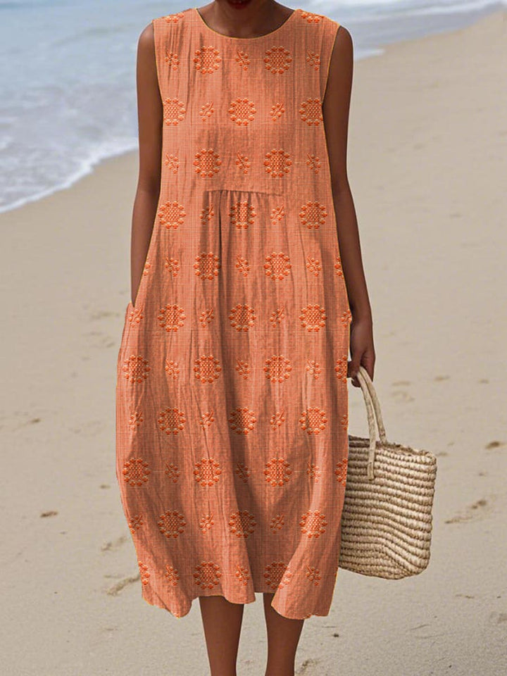 Sleeveless Dress with Pockets