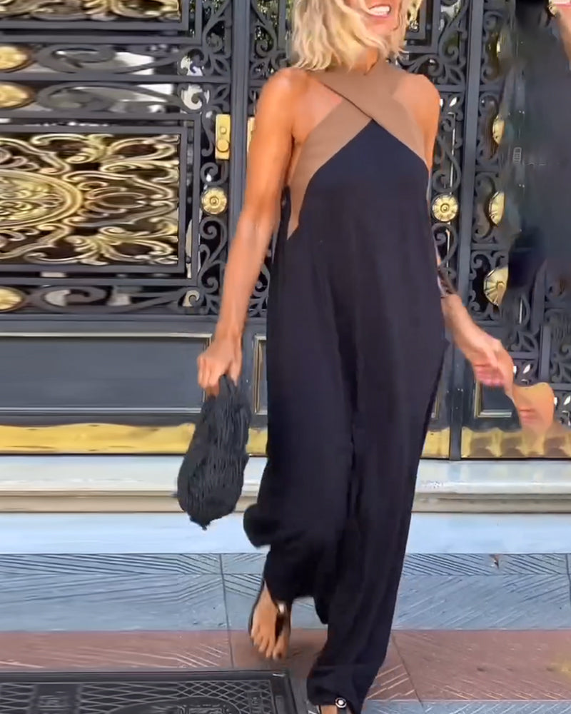 SIENNA | Elegant Dress with Open Back and Trendy Crossed Neck