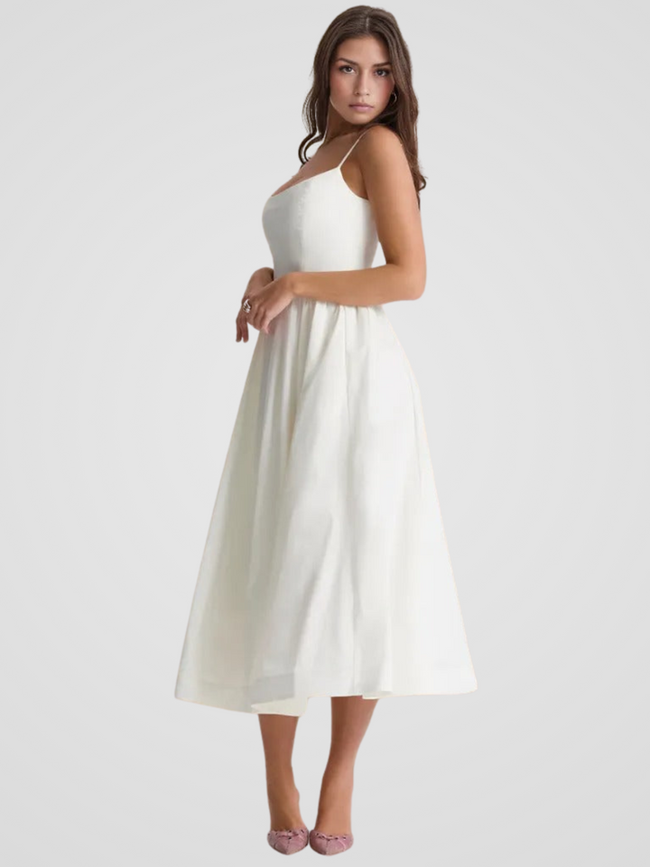 Elara Bloom Midi Dress