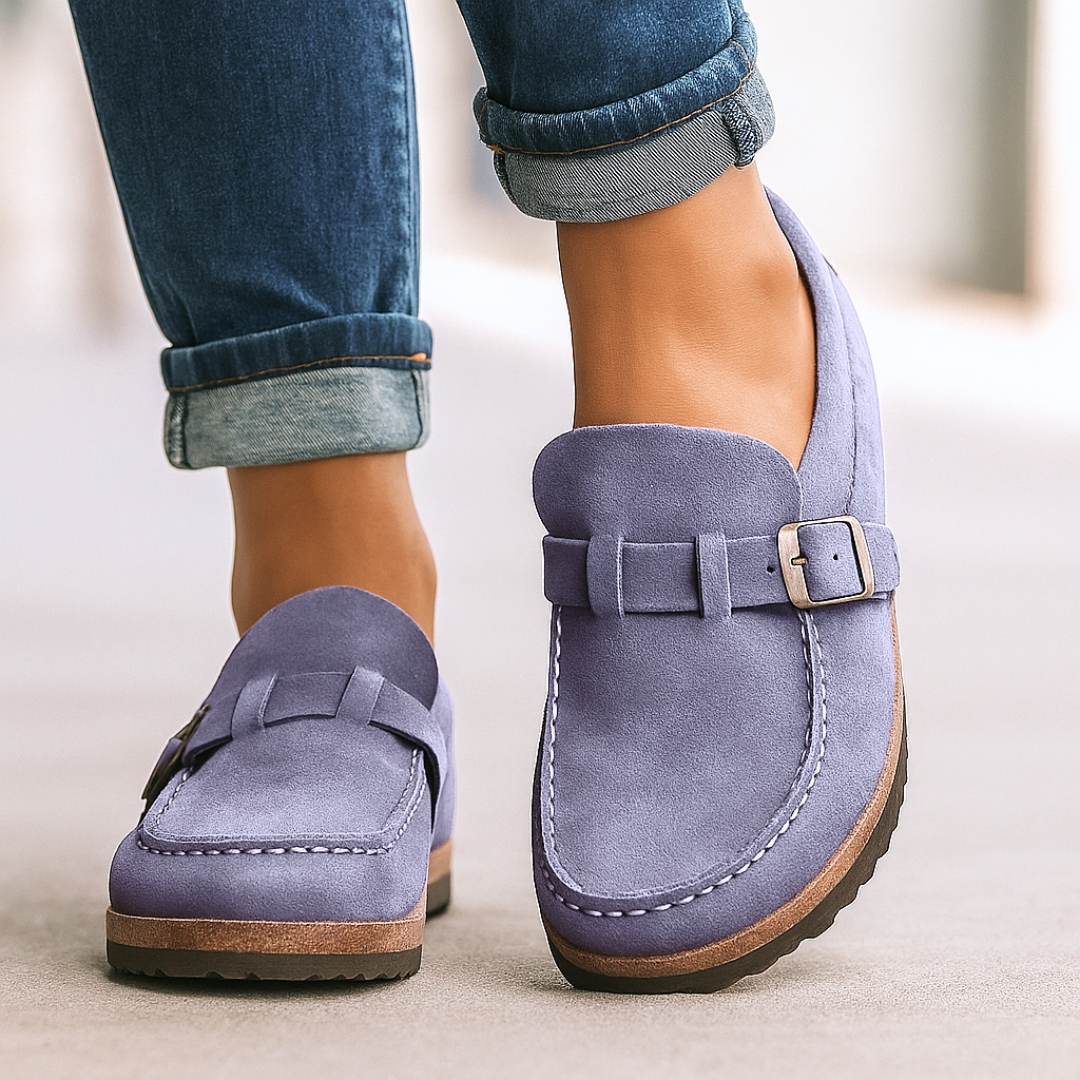 Wendy | Casual Slip-On Loafers with Buckle Detail
