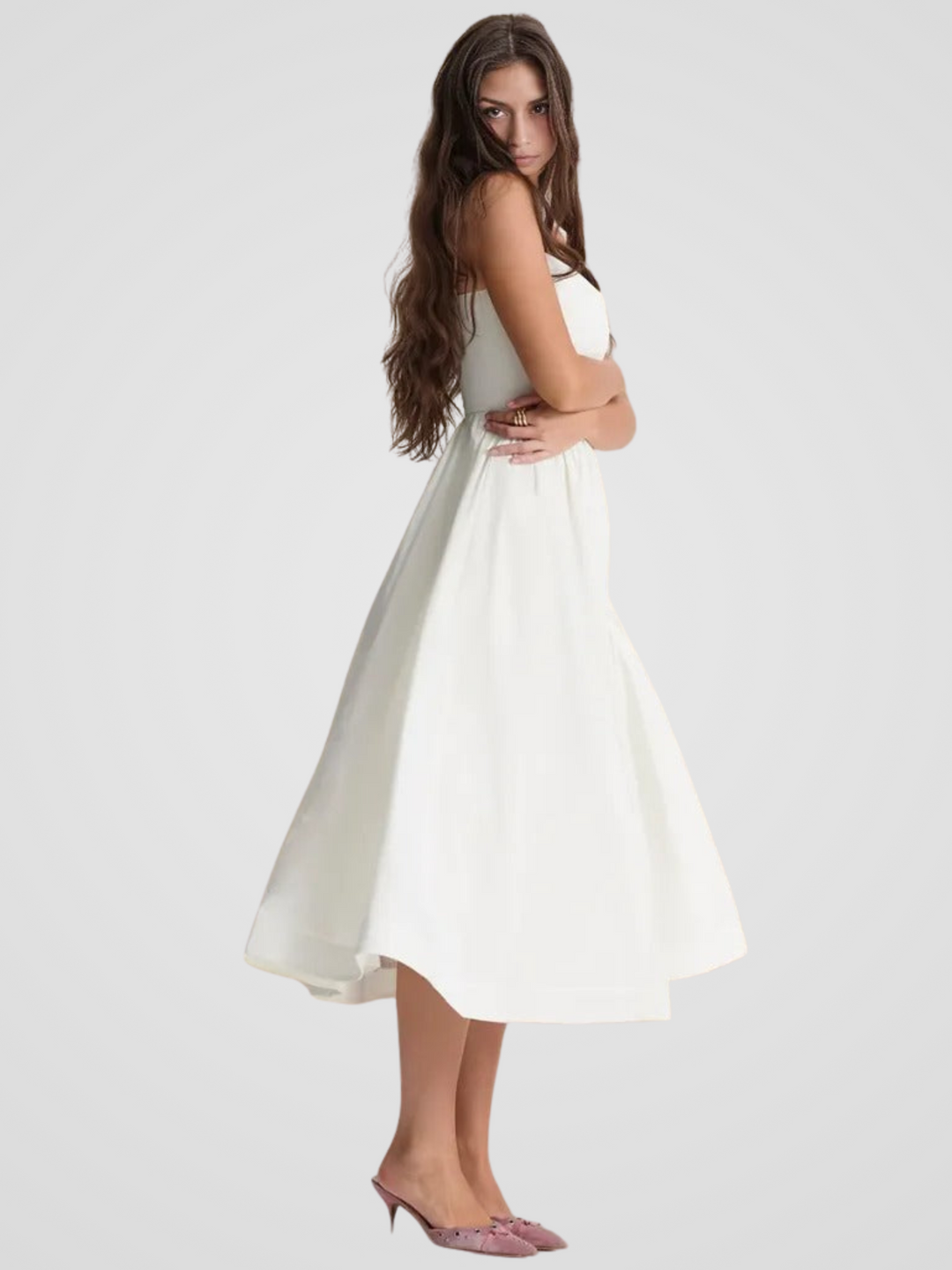 Elara Bloom Midi Dress