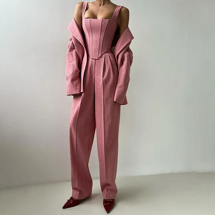 Agata | Three-piece set with double jacket