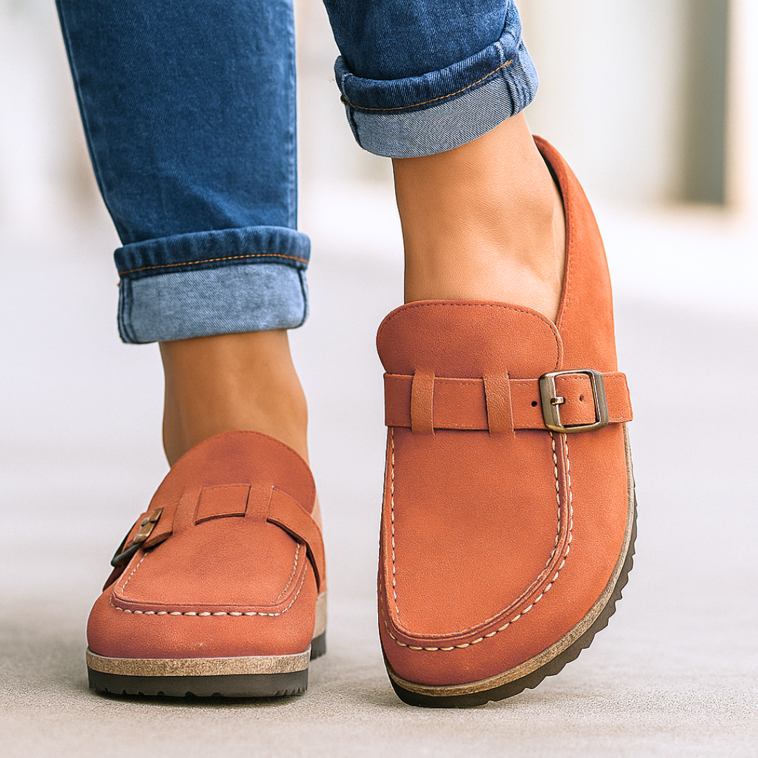 Wendy | Casual Slip-On Loafers with Buckle Detail