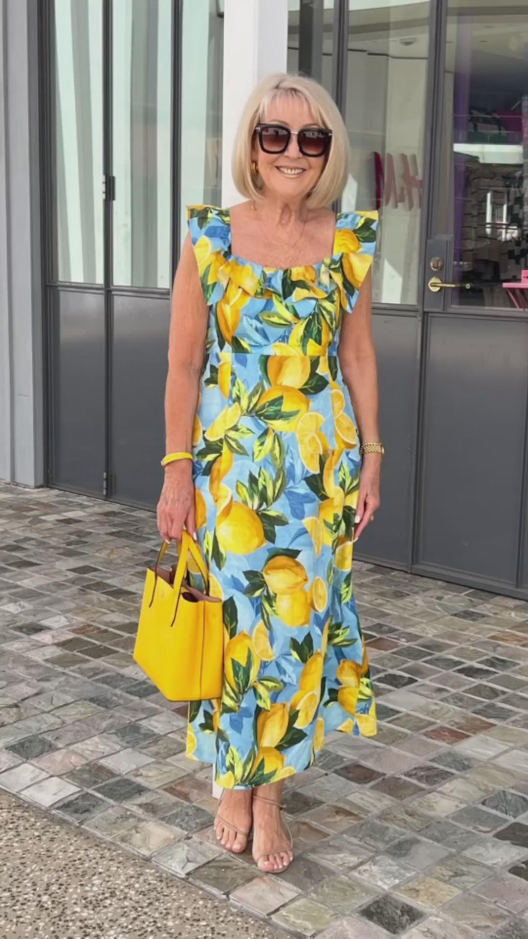 Lemon – Summer Dress with Lemon Print