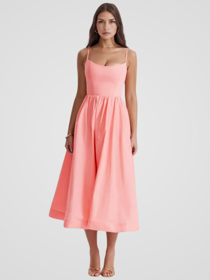 Elara Bloom Midi Dress