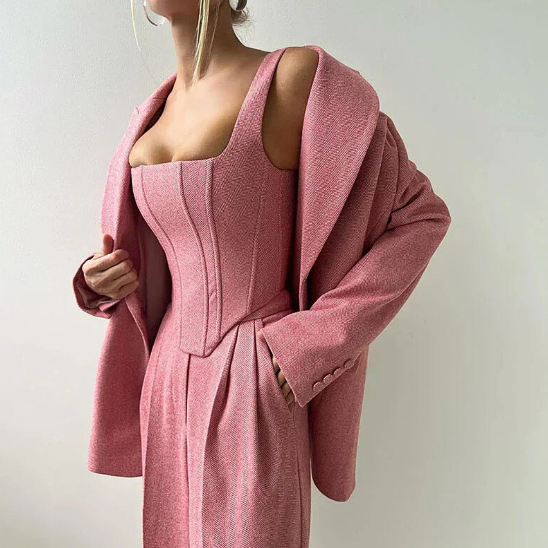 Agata | Three-piece set with double jacket