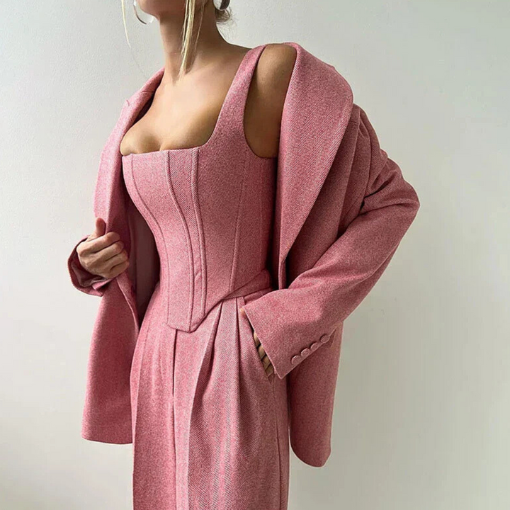 Agata | Three-piece set with double jacket