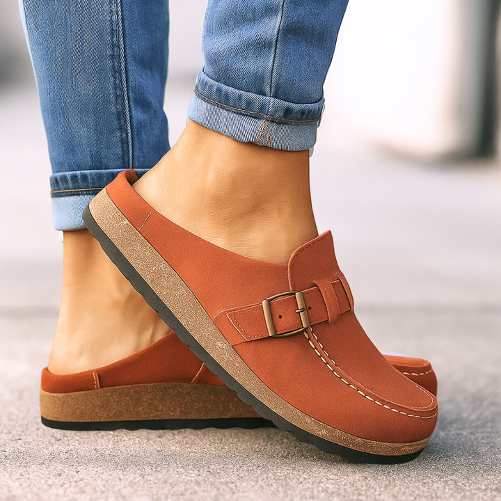 Wendy | Casual Slip-On Loafers with Buckle Detail