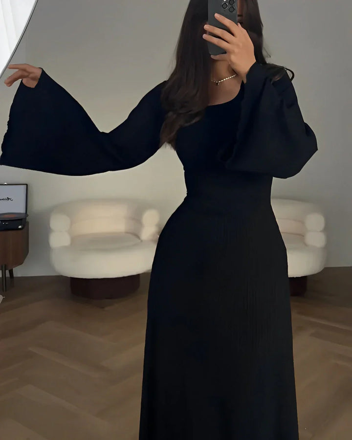 Rosea Elegant Chic Knit Maxi Dress