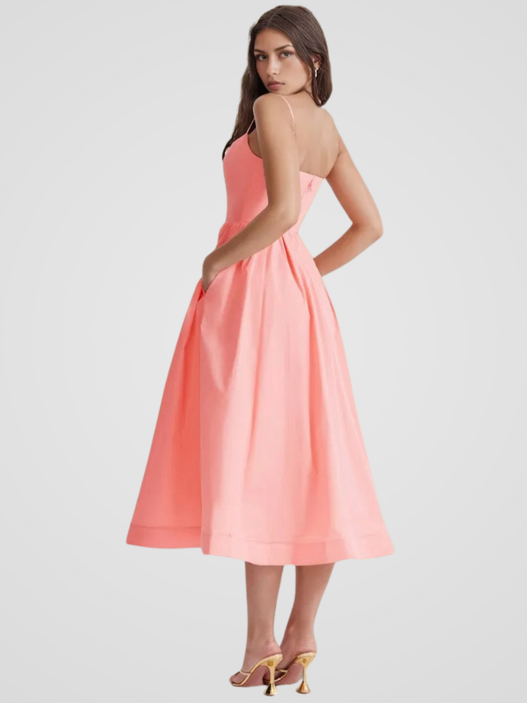 Elara Bloom Midi Dress