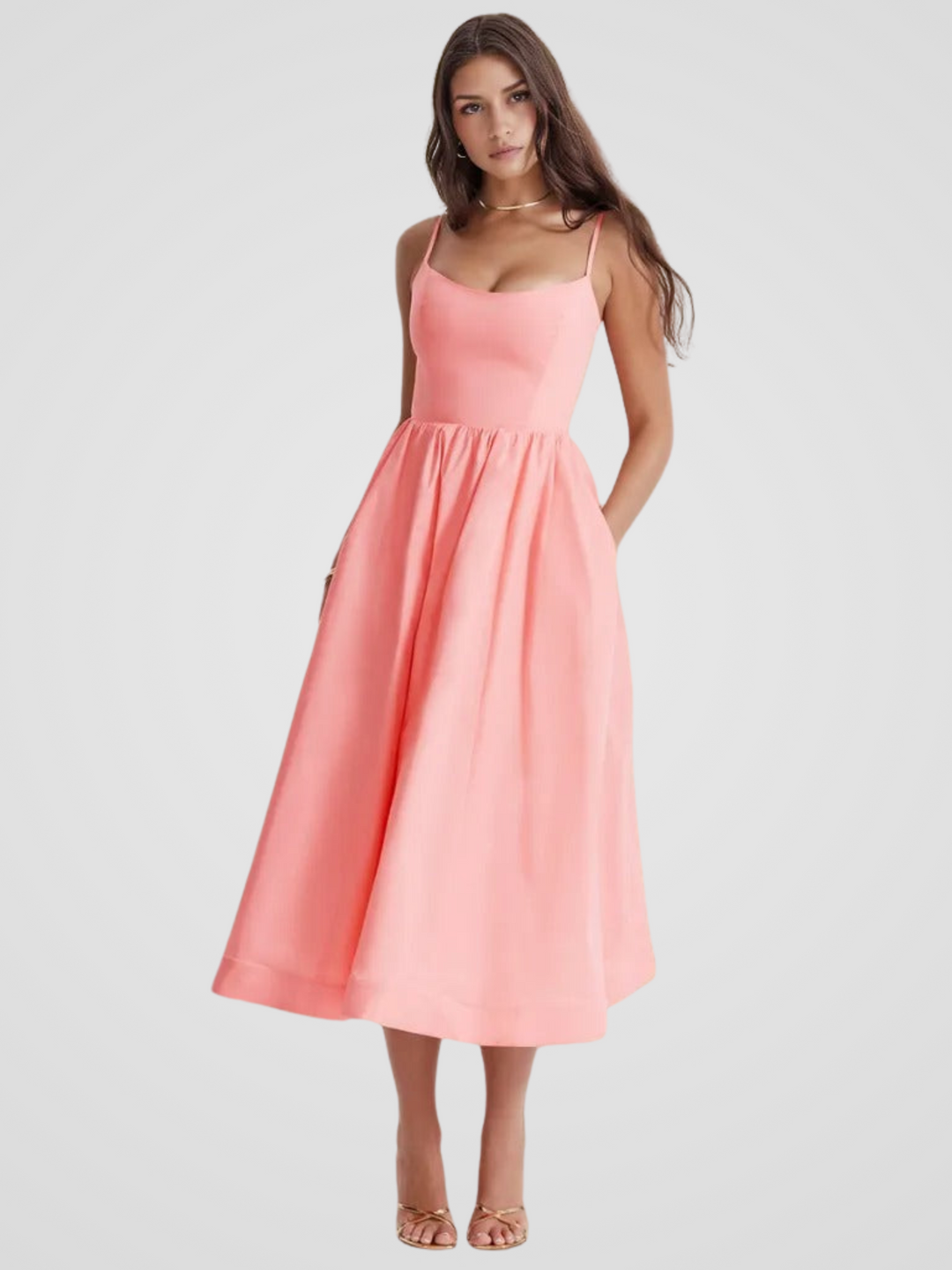 Elara Bloom Midi Dress