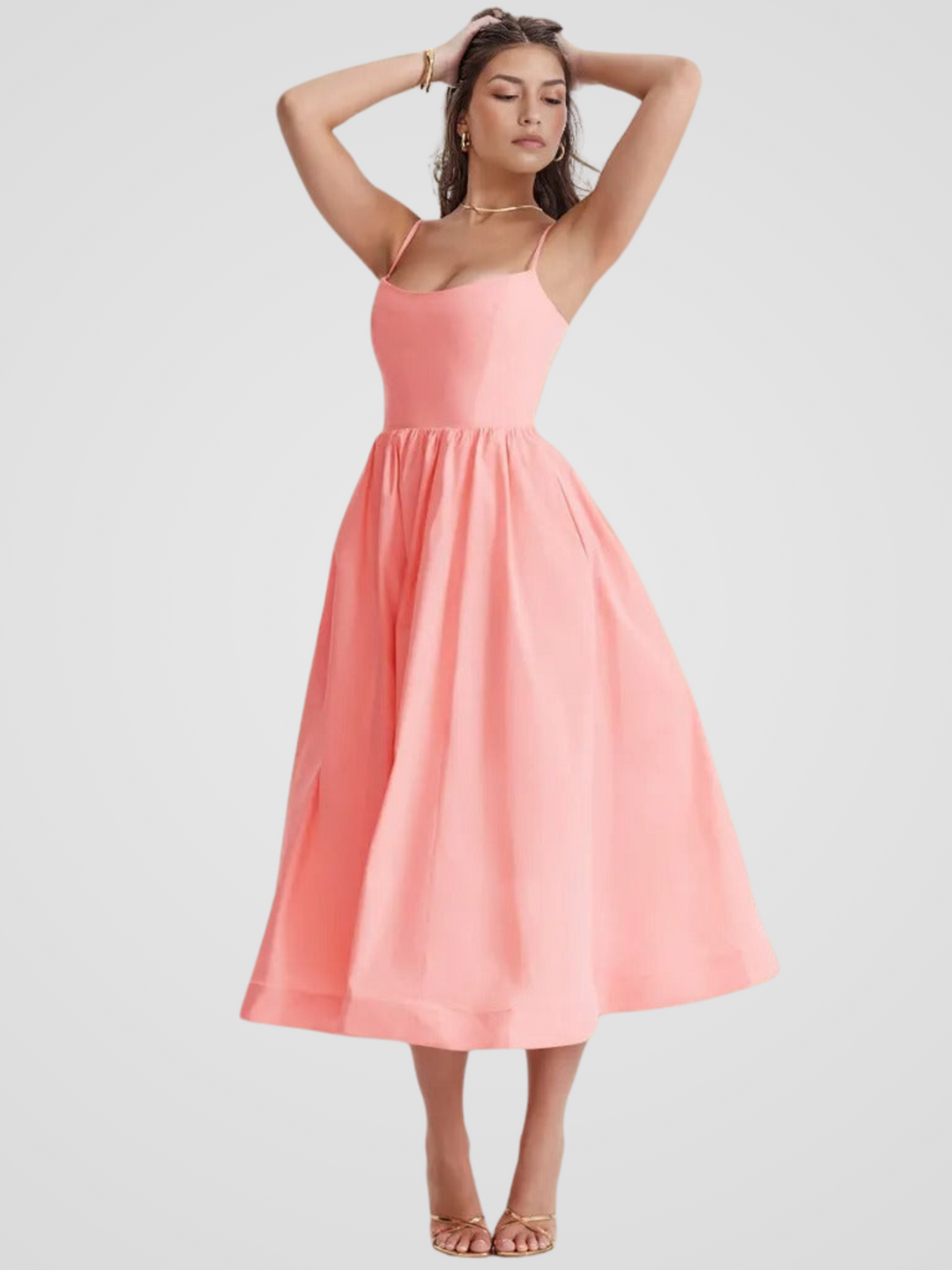 Elara Bloom Midi Dress