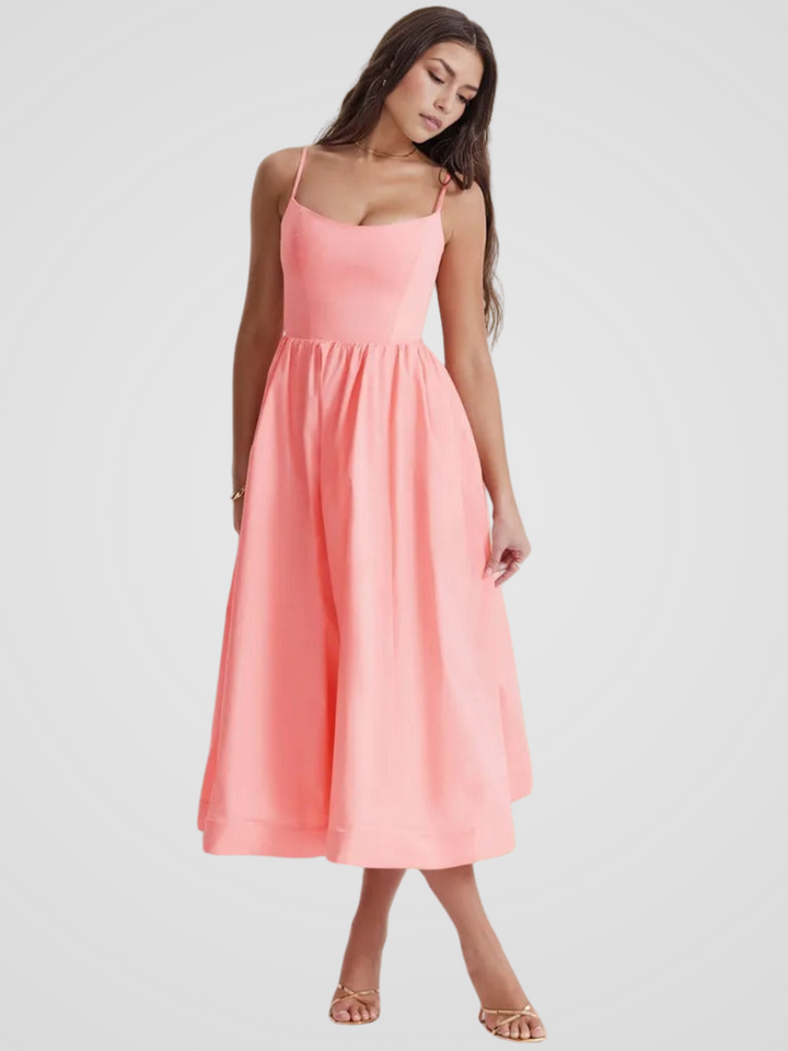 Elara Bloom Midi Dress