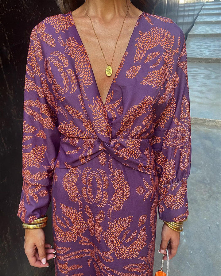 Leya | Elegant Printed Dress
