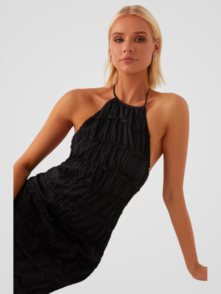 Solène Texture Maxi Dress