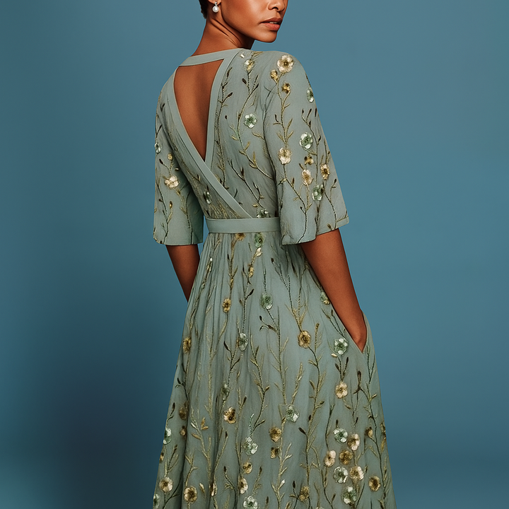 Océane – Elegant Floral Dress