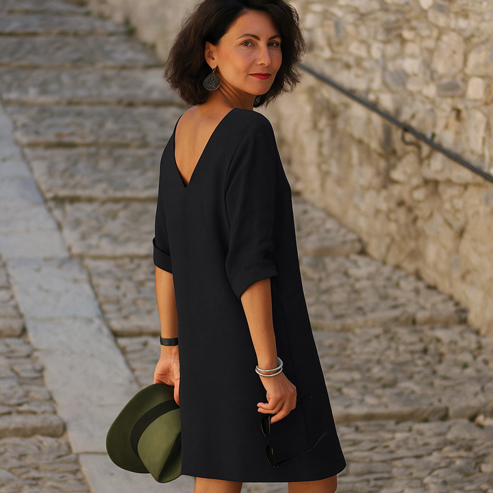 Saoirse - V-Neck Dress that Conceals the Belly