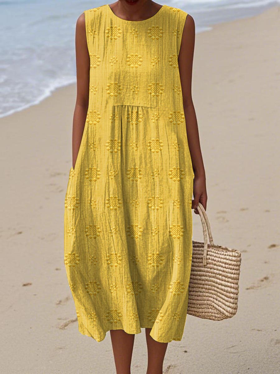 Sleeveless Dress with Pockets