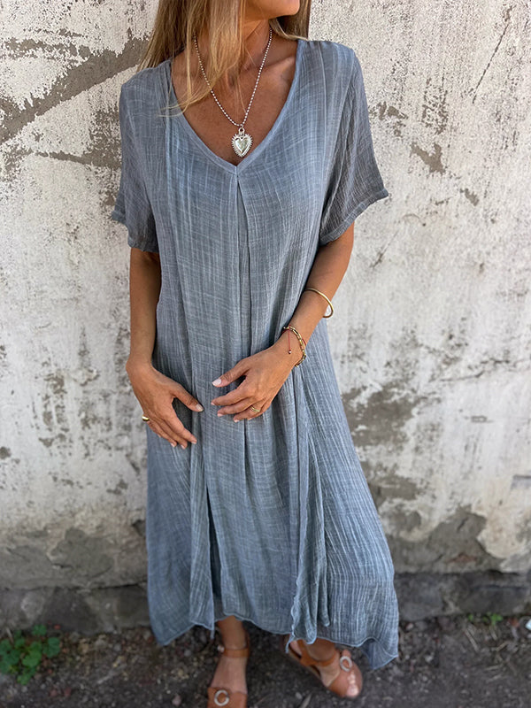 Lena | Summer Linen Dress for Everyday Wear