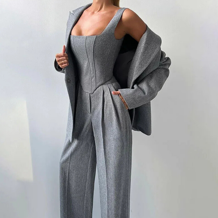 Agata | Three-piece set with double jacket