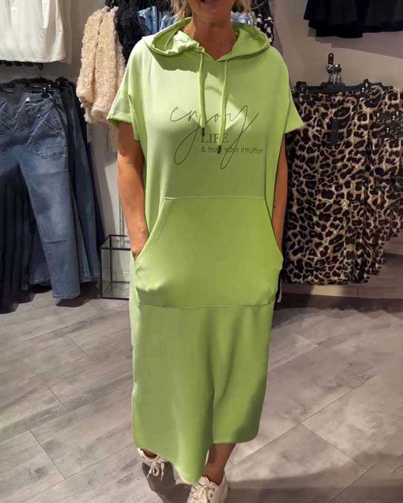 Anika   | Everyday Dress with Drawstring Closure and Hood