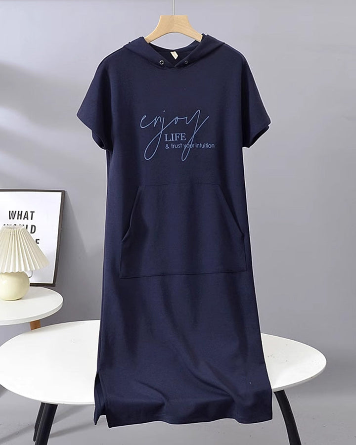 Anika   | Everyday Dress with Drawstring Closure and Hood