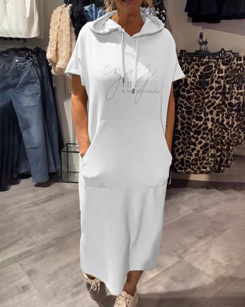 Anika   | Everyday Dress with Drawstring Closure and Hood