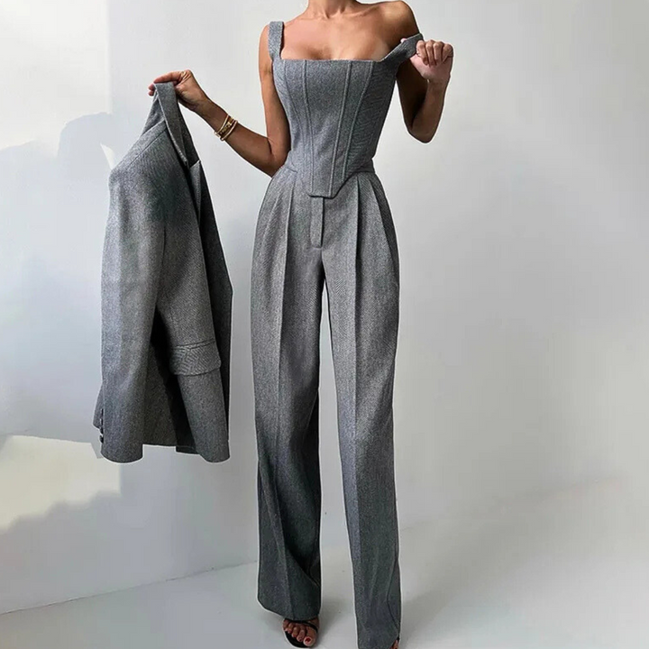 Agata | Three-piece set with double jacket