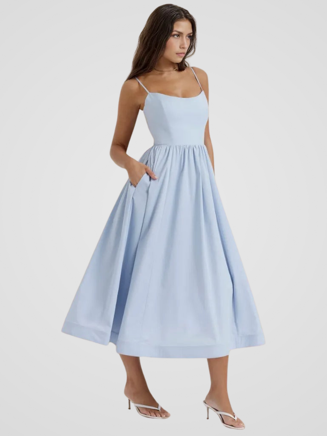 Elara Bloom Midi Dress