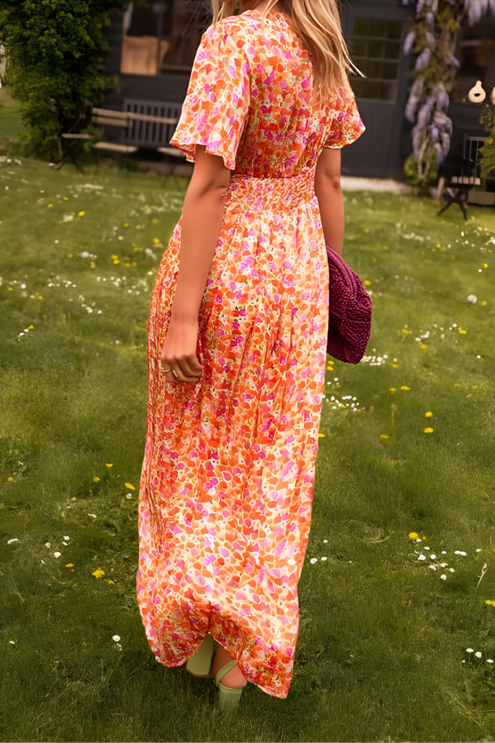 Anja   | V-neck maxi dress