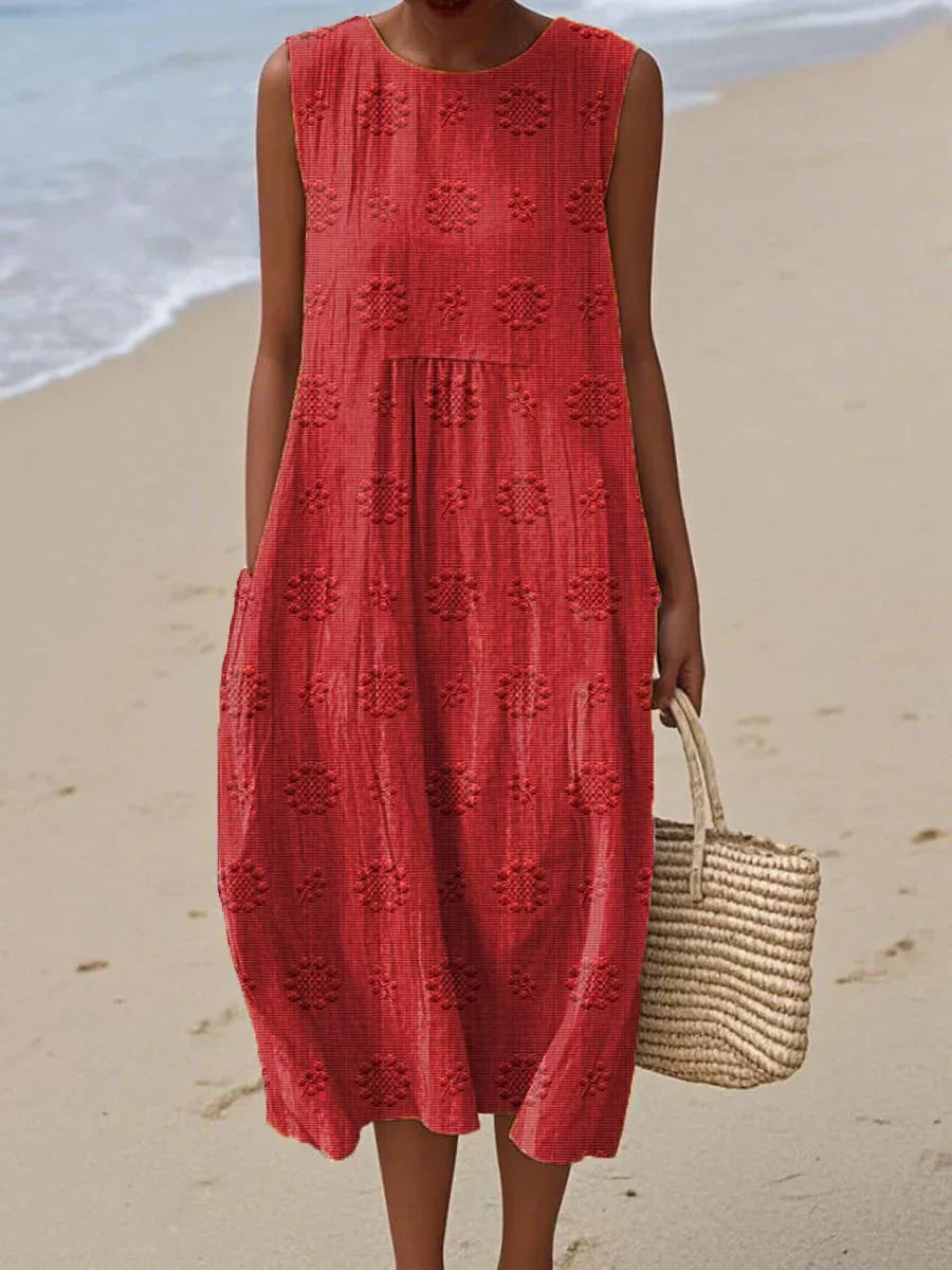 Sleeveless Dress with Pockets