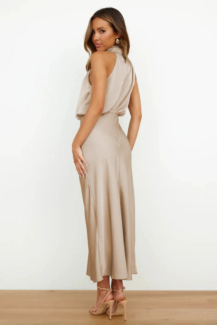 Rosea Backless Midi Dress
