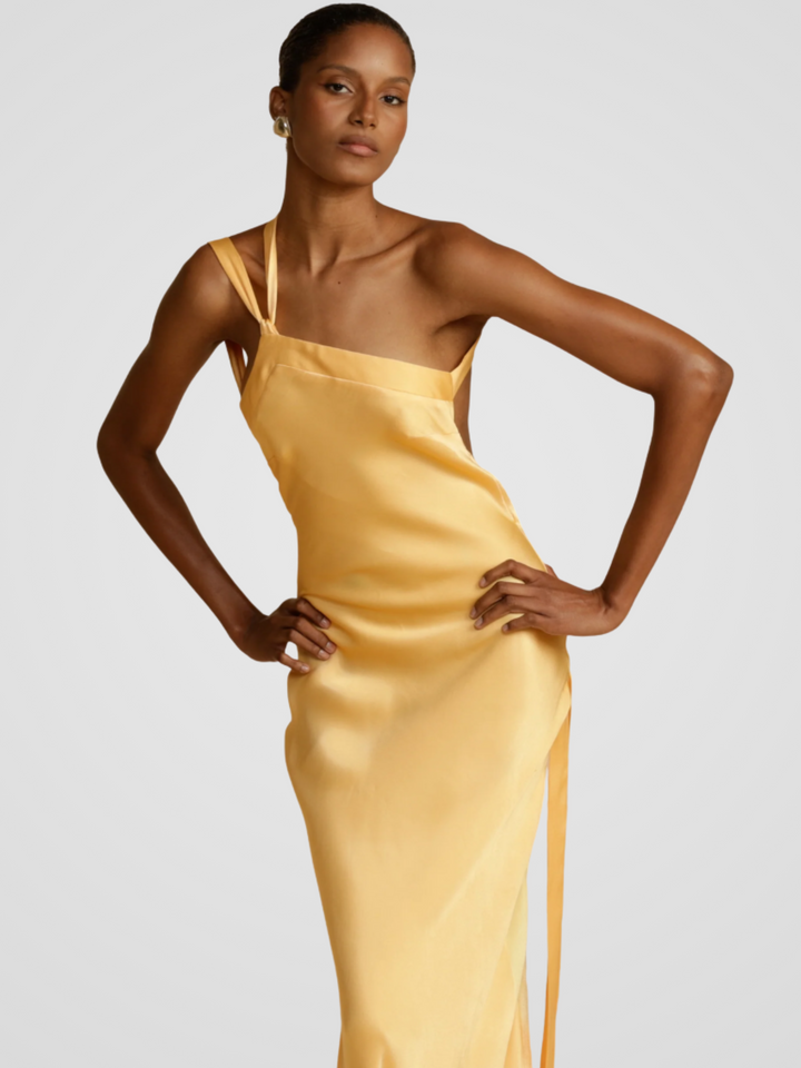 Golden Glow Maxi Dress