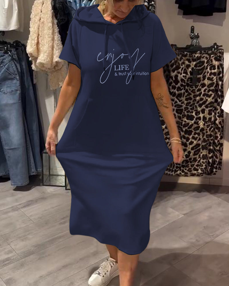 Anika   | Everyday Dress with Drawstring Closure and Hood