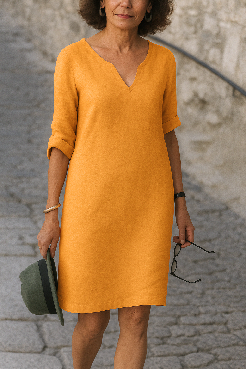 LISETTE | Elegant V-neck dress