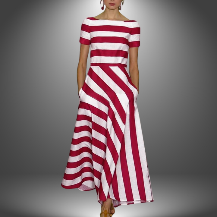 Nicole | Handmade Long Striped Dress