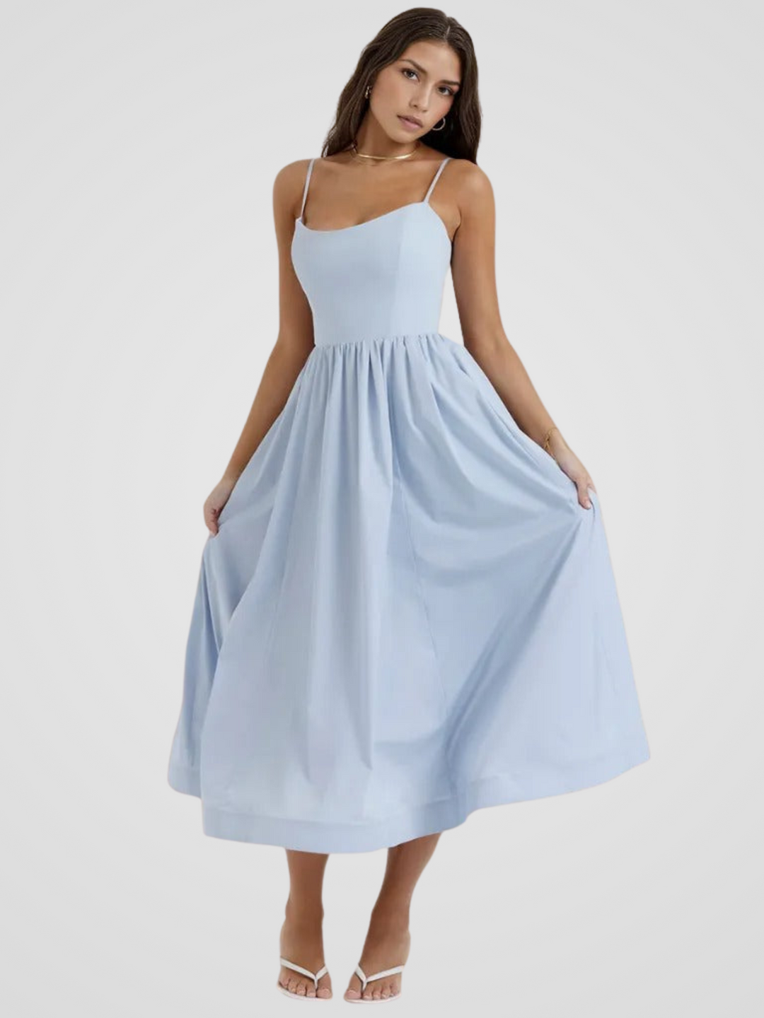 Elara Bloom Midi Dress