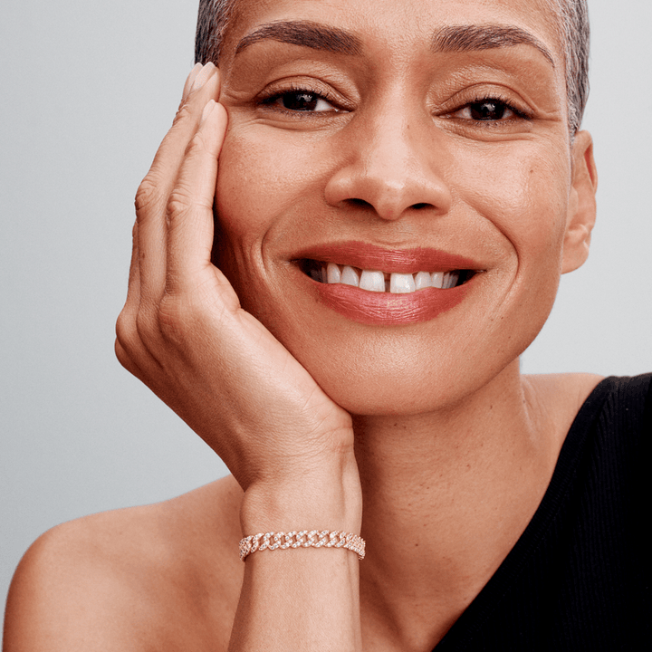 Mini Kubankettchen made of Moissanite