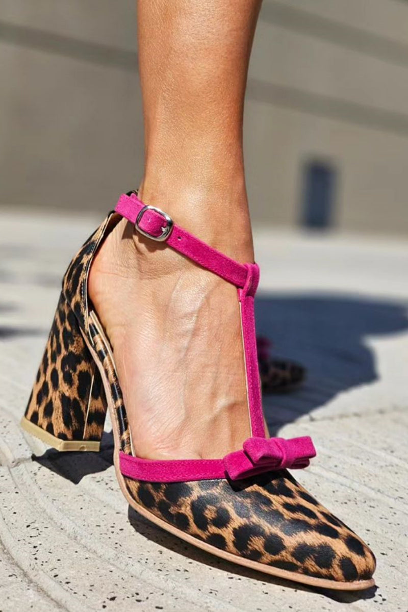 Beauu | Sandals with green leopard print and colorful details