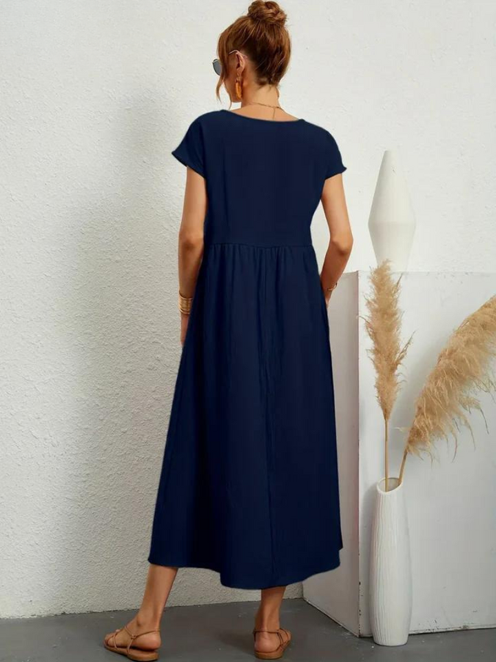 Ruby   | Elegant Essential Dress Made of Cotton and Linen