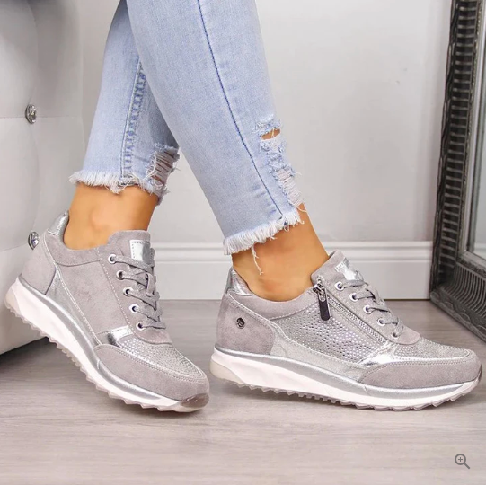 Anty | Shiny lace-up sneakers