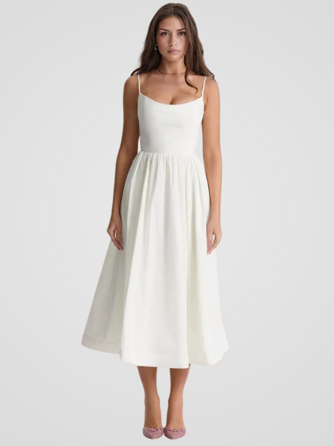 Elara Bloom Midi Dress