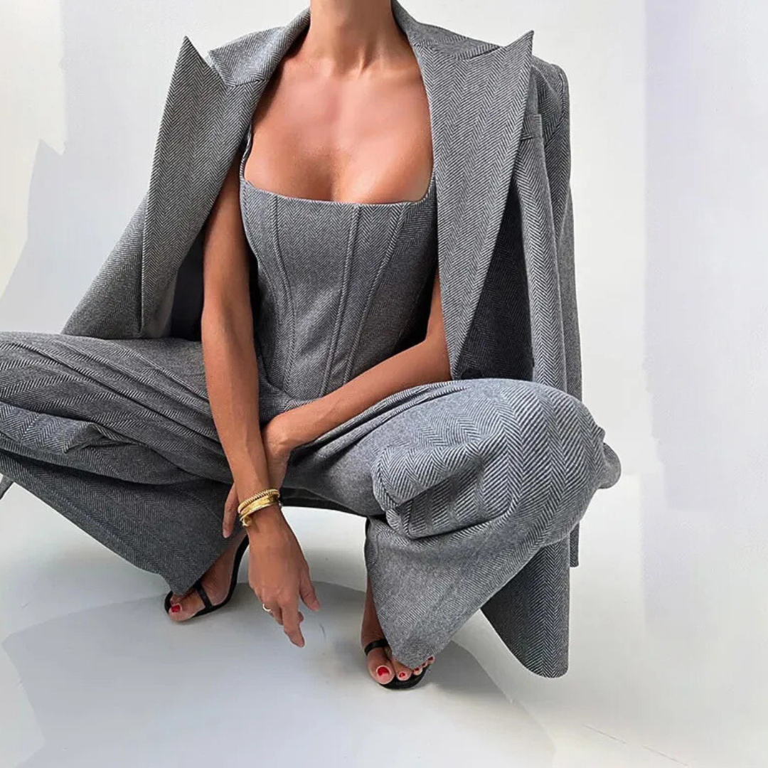 Agata | Three-piece set with double jacket