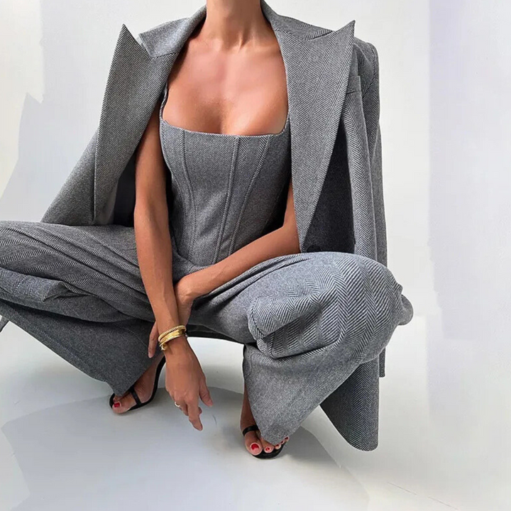Agata | Three-piece set with double jacket