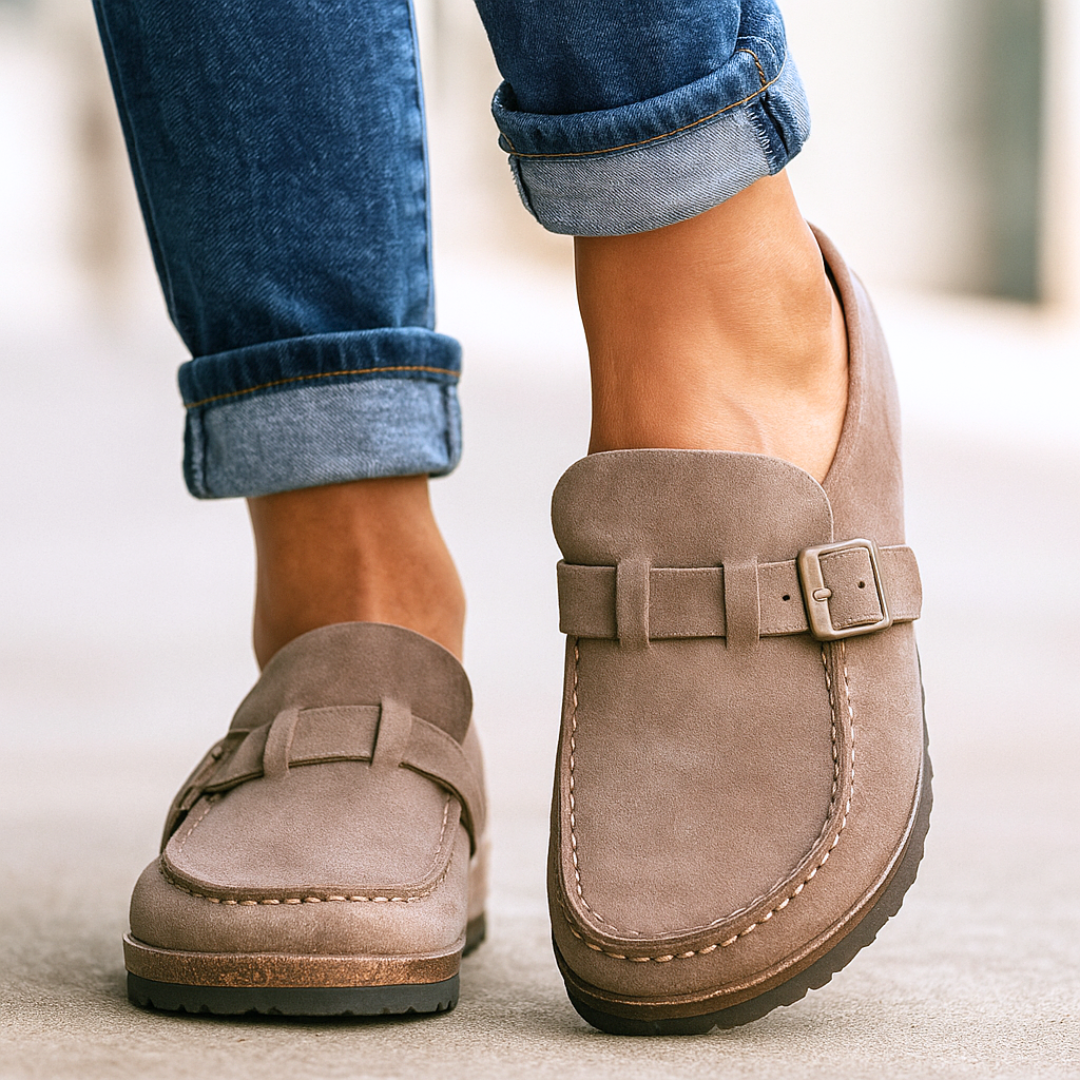 Wendy | Casual Slip-On Loafers with Buckle Detail