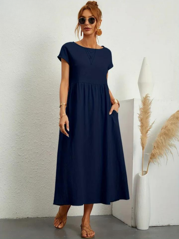 Ruby   | Elegant Essential Dress Made of Cotton and Linen