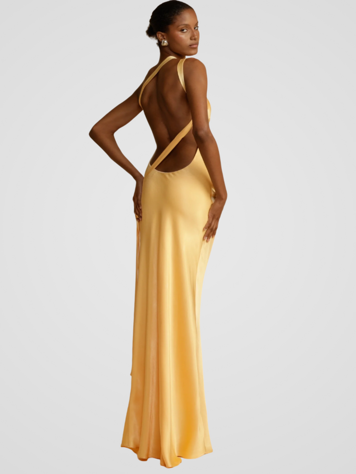 Golden Glow Maxi Dress