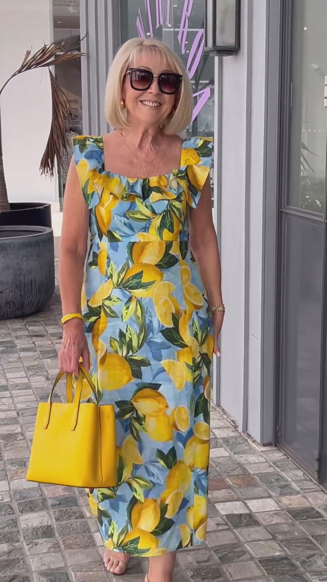 Lemon – Summer Dress with Lemon Print