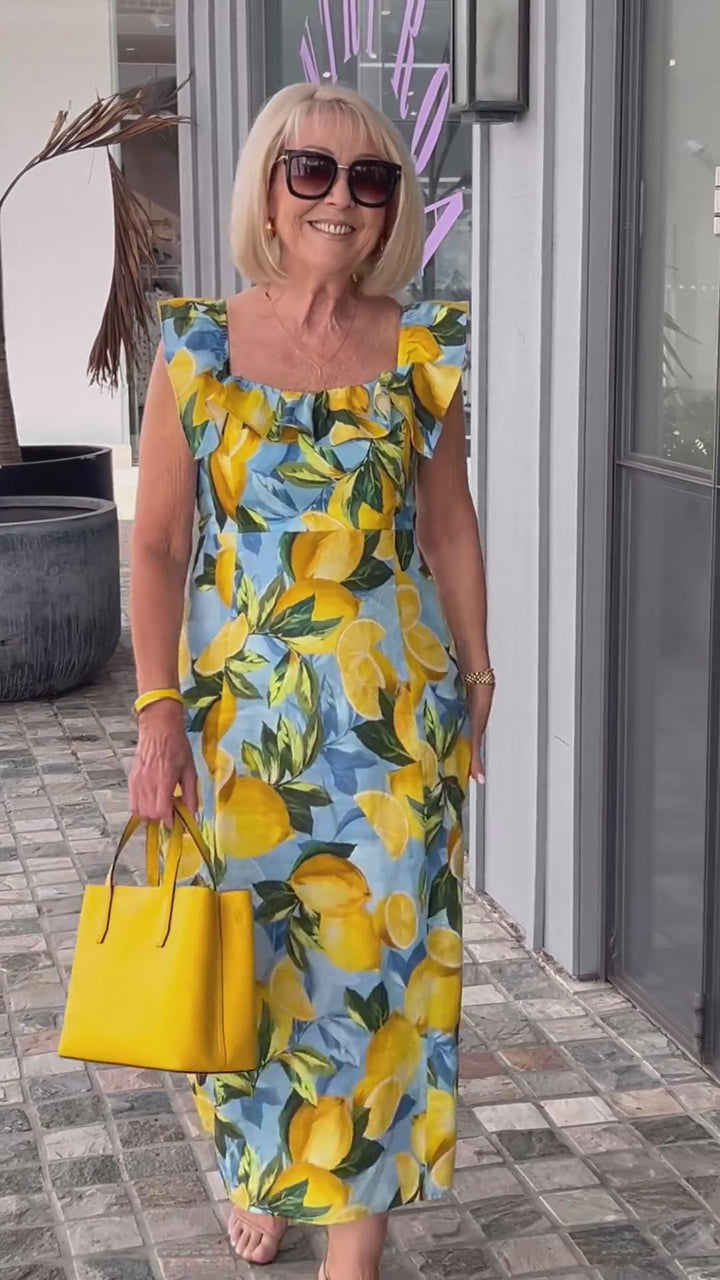 Lemon – Summer Dress with Lemon Print